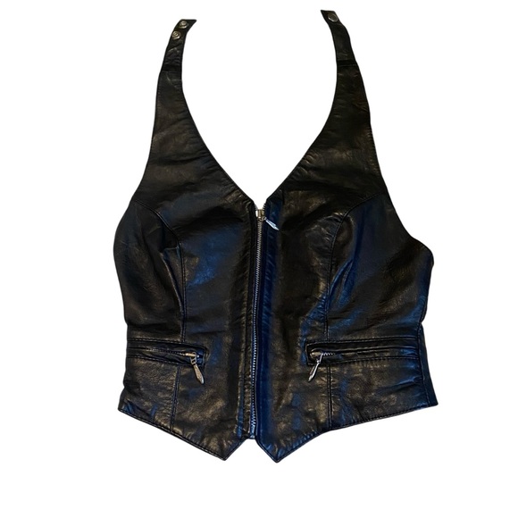 Wilsons Leather Tops - Wilson’s 90’s Leather Halter Top